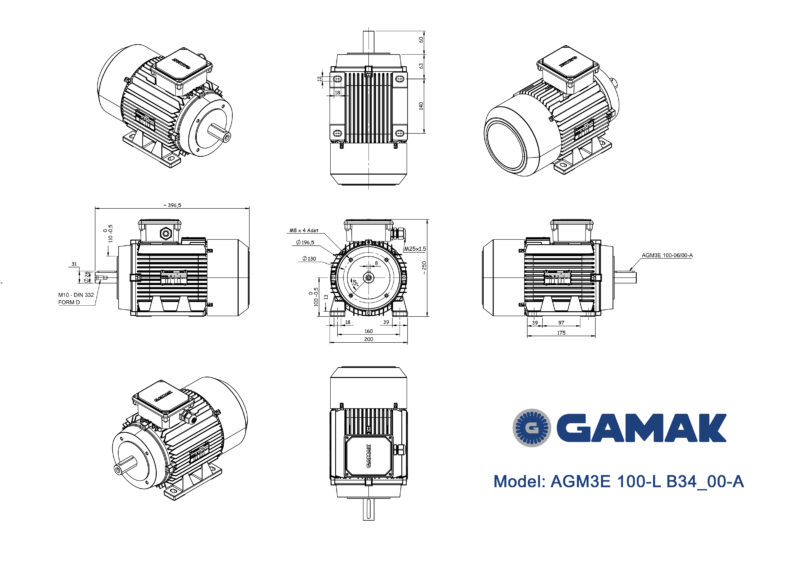 GAMAK AGM3E 100-L B34_00-A