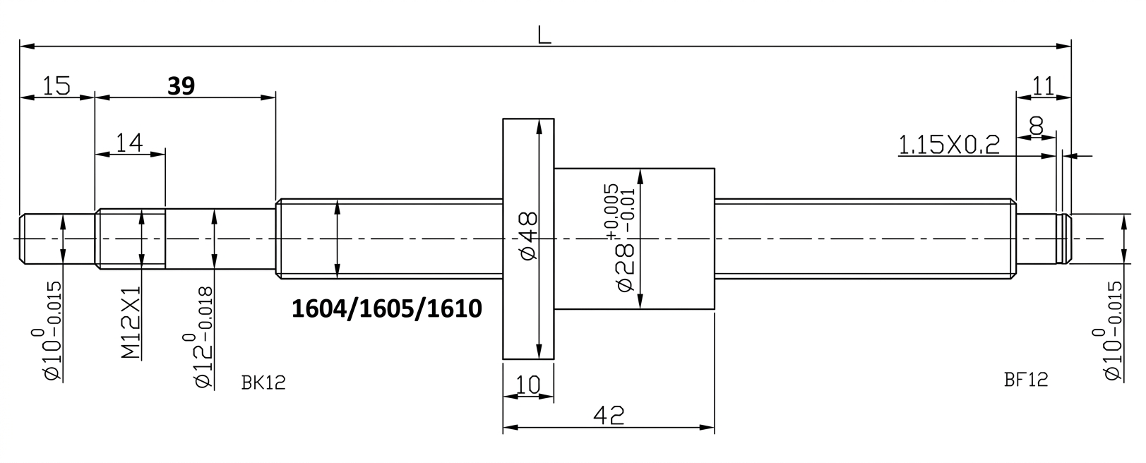 SFU 1605 1610 Vreteno sa obr kr